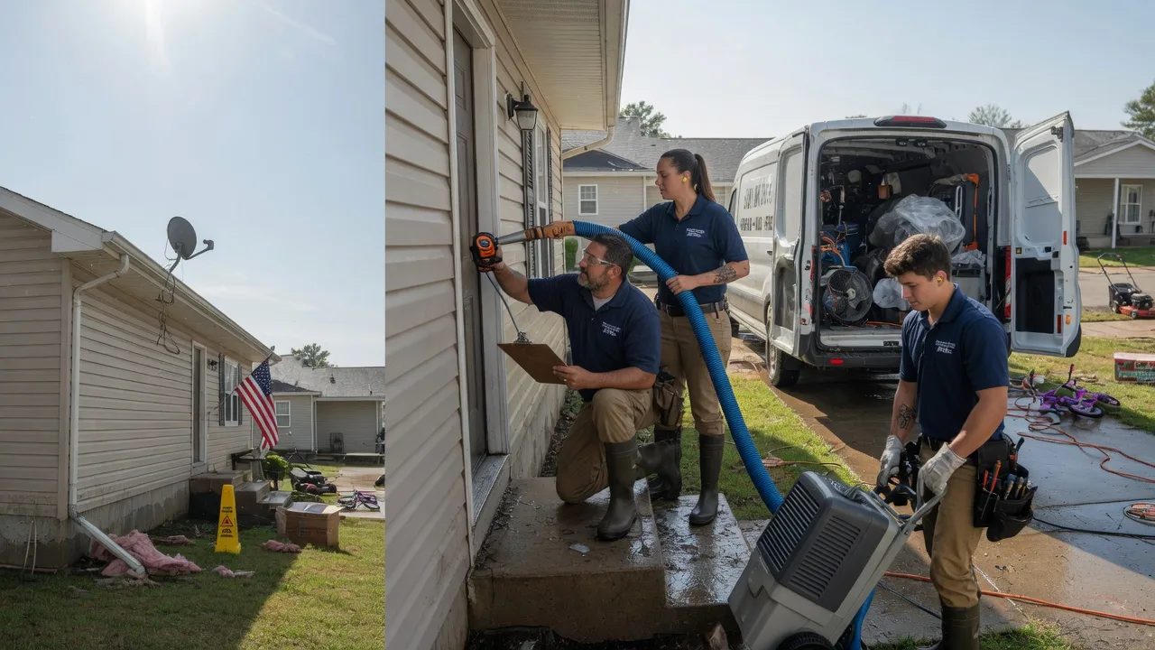 Ceiling Water Damage Restoration in Moore, TX near me